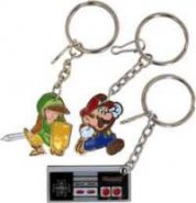Nintendo: Key Chains - Mini Keychain Zipper Pull Assortment Pack of 3