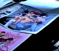 Cels from 'Yu Yu Hakusho' just lying around.