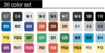 Copic 36 Color Set