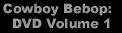 Cowboy Bebop: DVD Volume 1